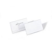Durable Conference Pin Name Tag Badge Holders + Inserts | 100 Pack | 40 x 75mm