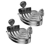 Durable Corner Shower Shelf Set 2 Pieces Wall-Mounted Organizer with Drainage Function Practical Storage Solution for Home Apartment Dorm Hotel - Holds Shampoo & Soap Stylish Design