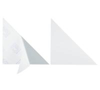 Durable CORNERFIX Self-Adhesive Triangular Corner Pockets | 100 Pack | 175x175mm