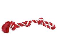 Durable Cotton Rope Tug Toy for Dogs - Twin Loop Design, Strong Chew Toy for Aggressive Chewers, Interactive Tug-of-War Fun, Teeth Cleaning, Safe Natural Material, Puppy Training & Active Play