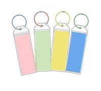 Durable Cruise Luggage Tag Holders 4Pcs Set - Waterproof, Easy Attach Travel Accessories for Personalized Identification