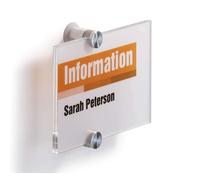 Durable Crystal Acrylic Door Signs 148 x 105 mm - 4821-19
