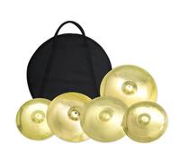 Durable Cymbals Bronze Cymbal Pack 14 16 20 4 Piece Set Hi Hat Professional Sound For Live Performance Drummers
