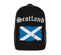 Durable Daypack Vintage Scotland Flag School Bags Suitable Backpack for Travel, Work, Camping, 42X32X14Cm