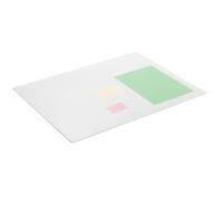 Durable Desk Mat 65 x 50cm with Decretive Edge - Anti-Glare Desk Pad - Transparent - Made from Polypropylene - Transparent