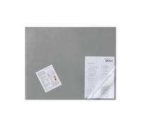 Durable Desk Mat with Transparent Overlay in Grey | 65 x 52 cm | Pack of 1 | ComforTable To Use | Ideal for Keeping Small Notes and Reminders Close to Hand