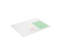 Durable Desk Mat with Contoured Edges 650x500mm Polypropylene Transparent 712319