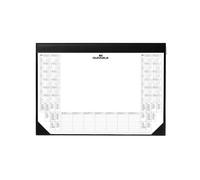 Durable Desk Mat with 2 Year Calendar and Weekly Schedule 59 x 42cm Black