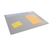 Durable Desk Mat with Annual Calendar, 65 x 50cm, Grey, Polypropylene