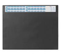 Durable Desk Mat with Annual Calendar, 65 x 52cm, Black