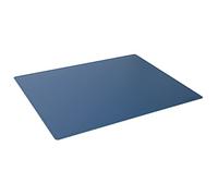 Durable Desk Mat with Contoured Edges 53 x 40cm, Non-Slip Back, Made from Polypropylene, Easy to Clean, Dark Blue