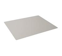 Durable Desk Mat with Contoured Edges 53 x 40cm, Non-Slip Back, Made from Polypropylene, Easy to Clean, Grey