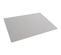 Durable Desk Mat with Transparent Cover 53 x 40 cm, Non-Slip, Polypropylene,Made in Germany, Grey