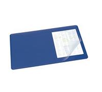 Durable Desk Mat with Clear Overlay 40 x 53cm Dark Blue- you get 5