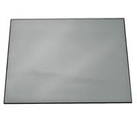Durable Desk Mat with Transparent Overlay 650 x 520mm Grey