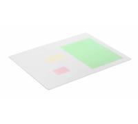 Durable Desk Pad with Decorative Groove, 53 x 40 cm, Anti-Glare, Non-Slip, Polypropylene, Transparent, 712219