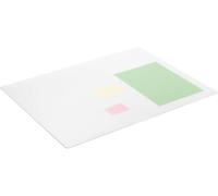 Durable Desk Pad with Decorative Groove, 65 x 50 cm, Anti-Glare, Non-Slip, Polypropylene, Transparent, 712319