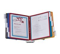 DURABLE Desktop Reference System, 10 Double-Sided Panels, Letter-Size, Assorted Colors, Sherpa Design (554200)