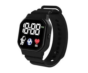 Durable Digital Sports Watch - Waterproof LED Watch, Comfortable Silicone Strap | Outdoor Activity Watch -gendes, Digital Display for Shock Absorber, Law Companion, Black, Se référer à la description