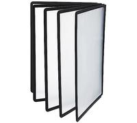 Durable Display Panels Sherpa A4, Pack of 5, Black, Made from PP | Panels for Durable Reference Systems, Sturdy Coloured Frame, Anti-Glare Film, Made in Germany