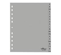 Durable Dividers DIN A4 A-Z, 1-Piece, Grey, 6520-10