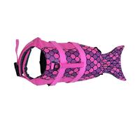 Durable Dog Buoyancy Lifejackets for All Size Dog Life Vest with Lift Handle Rose red L