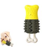 Durable Dog Chew Toy for Large Breeds - Cooling Bone Teether, Bite-Resistant Mental Stimulation Toy for Aggressive Chewers (Black)
