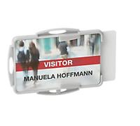 DURABLE Double Card Holder Without Clip 9.5 x 7 cm PS (Polystyrene) Grey Pack of 10