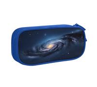 Durable Double-Layer Zippered Universe Milky Way Galaxy Print Pencil Case for Kids Pencil case for Office Supplies.