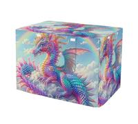 Durable Dragon Clouds Rainbow Dog Crate Covers Universal Size Fit Covers for Pet Crates Small
