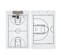 Durable Dry Erase Basketball Clipboard for Coaches,Double-Sided Tactical Basketballs Coaching Clip Boards
