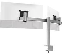 Durable Dual Monitor Mount Pro for 2 Screens - Dual Arm Monitor Stand with Clamp for Desks - VESA 75/100 - For 21 - 27 Inch Screens - Ergonomic, Height Adjustable, Rotate & Tilt