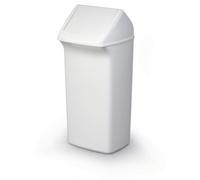 Durable DURABIN Contemporary White Square Recycling Bin + Swing Lid | 40L