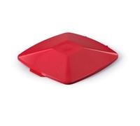 DURABLE DURABIN Hinged Lid 40 L Red Square PP (Polypropylene)