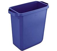 Durable DURABIN 60 Rectangular Waste Bin Blue | 60 Litre Capacity | Food and Freezer Safe | Perfect for Waste Collection or Recycling