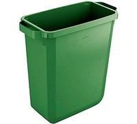 Durable DURABIN 60 Rectangular Waste Bin Green - 60 Litre Capacity - Food and Freezer Safe - Perfect for Waste Collection or Recycling