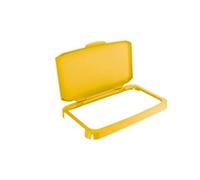 Durable DURABIN 60 Hinged Lid - Designed for DURABIN 60 Recycling Waste Bin - Yellow - Food Safe - Easy to Attach and Use