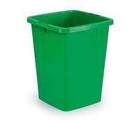 Durable DURABIN 90 Rectangular Waste Bin Green | 90 Litre Capacity | Food and Freezer Safe | Perfect for Waste Collection or Recycling
