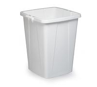 Durable 90L Waste Bin White | Square Recycling Bin | Food Bin | DURABIN