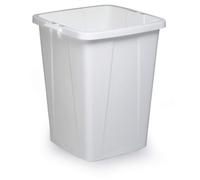 Durable 90L Waste Bin White | Square Recycling Bin | Food Bin | DURABIN