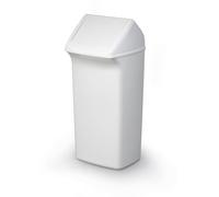 Durable DURABIN Contemporary White Square Recycling Bin + Swing Lid | 40L