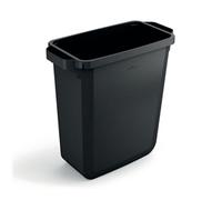 Durable Eco 60L Waste Bin Black - Strong Rectangular Recycling Bin - Durabin