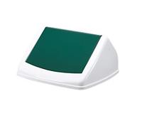 DURABLE DURABIN Flip Swing Lid 40 L Green Square PP (Polypropylene)