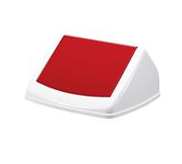 DURABLE DURABIN Flip Swing Lid 40 L Red Square PP (Polypropylene)
