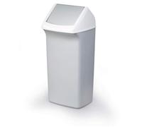 Durable DURABIN Grey Square Recycling Bin + Swing Lid 40L - 2 Pack