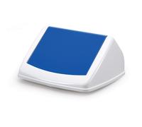 Durable DURABIN Square 40L Flip Swing Lid | Strong Recycling Bin Lid | Blue