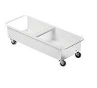 DURABLE DURABIN Trolley 40 L White Steel 4 Castors Rectangular