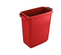 DURABLE DURABIN Waste Bin 60 L Red PP (Polypropylene) 1800496080 Rectangular