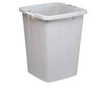 DURABLE DURABIN Waste Bin 90 L Grey PP (Polypropylene) 1800474050 Square