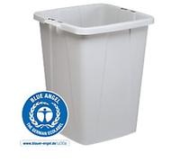 DURABLE DURABIN Waste Bin 90 L Grey PP (Polypropylene) 1800505050 Square